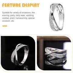 シルバー/クロスデザインリング（新品）サイズは後ほど記載しますの画像