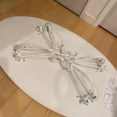 【再投稿】猫足 折りたたみテーブルの画像