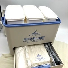 新品未使用フィールドバスケット・ファミリー　キャンプ　アウトドア4人分食器セット　非対面取引可能の画像