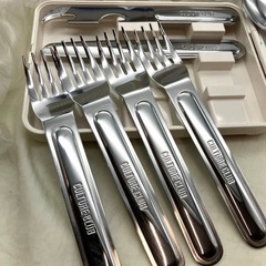 新品未使用フィールドバスケット・ファミリー　キャンプ　アウトドア4人分食器セット　非対面取引可能の画像