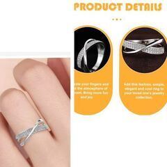 シルバー/クロスデザインリング（新品）サイズは後ほど記載しますの画像