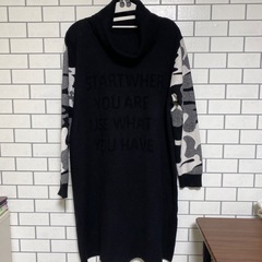 💛カモフラ×英字ワンピースの画像