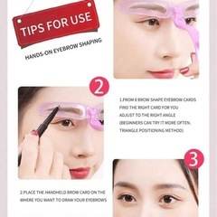 眉毛 テンプレートシートの画像