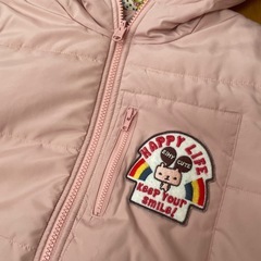 EIMY ダウン　キャラクター柄フード付きジャケット　リバーシブルの画像