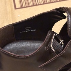 GU レザーサンダル 25.0cm（ダークブラウン）の画像