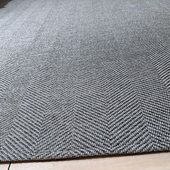 【ニトリ】冬 大判ラグ マット カーペット 200×240cm グレー系 北欧 ヘリンボーン 滑り止め 洗える 床暖房対応 モダン インテリアマットの画像