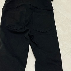 美品👑ブラックスキニーサロペット Sサイズの画像