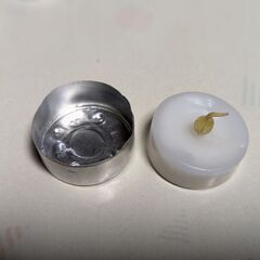 電池式のティーライト6個　ジャンク扱いでの画像