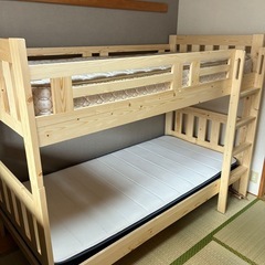 木材二段ベットの画像