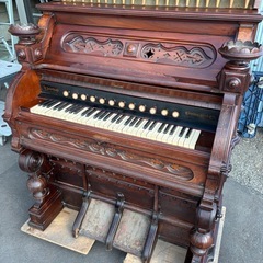 オルガン ピアノ オブジェ 飾り インテリア 外国製？ 鍵盤 足踏み アンティーク レトロの画像