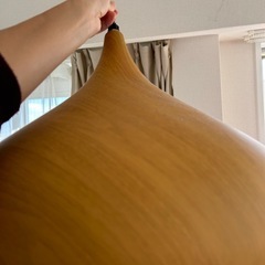 【ニトリ】土曜まで　照明　電球付き　木製円形ペンダントライトの画像