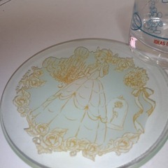 ディズニー110thアニバーサリーグラス２個ガラスプレート３枚白雪姫マーメードの画像