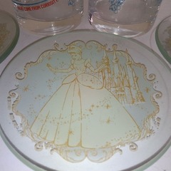 ディズニー110thアニバーサリーグラス２個ガラスプレート３枚白雪姫マーメードの画像