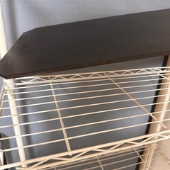 白スチールらっくラックの画像