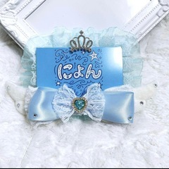 Ｎｏ．133 ★ジモティー限定価格★デコ名札 スカイブルーの画像