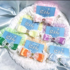 Ｎｏ．133 ★ジモティー限定価格★デコ名札 スカイブルーの画像