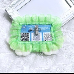 Ｎｏ．135 ★ジモティー限定価格★デコ名札 グリーンの画像