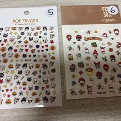 簡単‼️可愛く💖ネイルシール💅①(最短受け渡し11/22)の画像