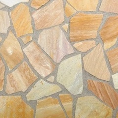 アルビノ石乱れ石玄関庭アプローチ石の画像