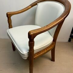 応接用イス　２脚　白の画像