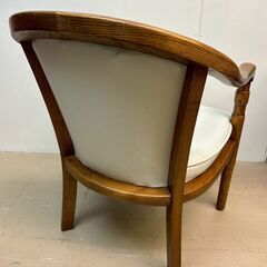 応接用イス　２脚　白の画像