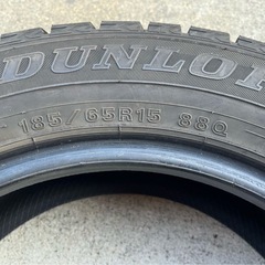 冬4本185/65R15 88Q ダンロップDUNLOP ウィンターマックスWM02 倉庫保管 バリ溝ミゾ多 の画像