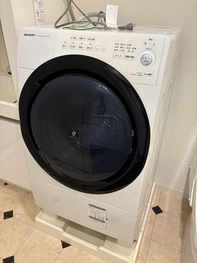 【美品】ドラム式洗濯乾燥機(シャープ)