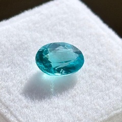 【パライバカラーアパタイト 1.2ct】爽やかなネオンブルーが魅力の希少ストーンの画像