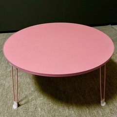 折りたたみラウンドテーブルの画像