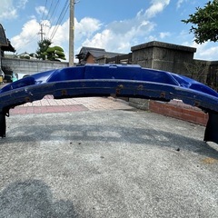 S15 シルビア 純正 フロントバンパー 純正青 TV3 補修前提品　の画像