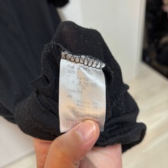 ブラック オフショルダー Tシャツ 3Lの画像