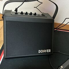 電子ドラムセット Donner DED-200、アンプDonner DDA-20、椅子、ドラムマット、譜面台のセットの画像