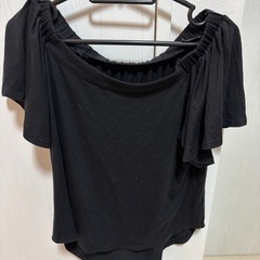 オフショルダー 半袖チュニック Mの画像