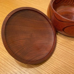 御茶菓子入れ　木製の画像