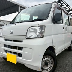 お買い得ルーフキャリア付き☆オートマ車‼️月々1万円〜分割可‼️働くくるま軽バン入りました！車検2年付き！【名義変更代込み】車内広い！人気のダイハツ　 ハイゼットカーゴ‼️Bluetoothナビ付き☆走行中DVD見れます☆両側スライドドア☆ドラレコ付☆そのまま乗って帰れます‼️の画像