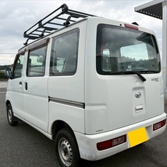 お買い得ルーフキャリア付き☆オートマ車‼️月々1万円〜分割可‼️働くくるま軽バン入りました！車検2年付き！【名義変更代込み】車内広い！人気のダイハツ　 ハイゼットカーゴ‼️Bluetoothナビ付き☆走行中DVD見れます☆両側スライドドア☆ドラレコ付☆そのまま乗って帰れます‼️の画像