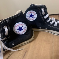黒　コンバース　converse オールスター スニーカー27.5cmの画像