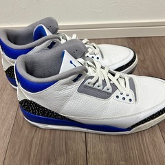 Air Jordan 3 ホワイト/ブルー/グレーの画像