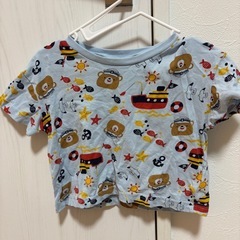 くま柄ベビーTシャツ80センチ の画像