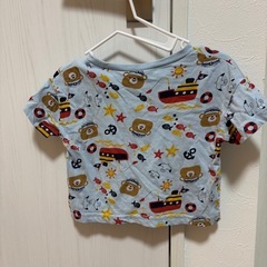 くま柄ベビーTシャツ80センチ の画像