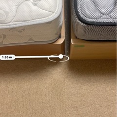 ダブルベット　マットレス付きの画像