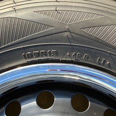 プロボックス・リフトアップ・軽トラ・軽バンにも❗️ダンロップ・ウインターマックス・スタッドレス・165R13・165/80R13・トリムリング付き・18年39週・バリ山・屋内保管の画像