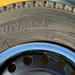 プロボックス・リフトアップ・軽トラ・軽バンにも❗️ダンロップ・ウインターマックス・スタッドレス・165R13・165/80R13・トリムリング付き・18年39週・バリ山・屋内保管の画像