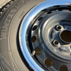 プロボックス・リフトアップ・軽トラ・軽バンにも❗️ダンロップ・ウインターマックス・スタッドレス・165R13・165/80R13・トリムリング付き・18年39週・バリ山・屋内保管の画像