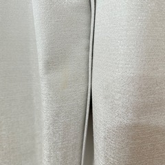 【京都市★美品】一級遮光/ツイード調カーテン/アイボリー系の画像