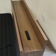 ベッド、マットレスつき付きの画像