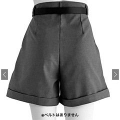 grl　グレー ロールアップショートパンツの画像