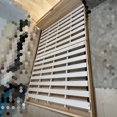 【美品】　すのこベッドフレーム　ダブルの画像