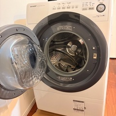 超美品 SHARP ドラム式洗濯乾燥機 7kg / 3.5kg【ES-S7D】の画像