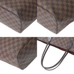 ルイヴィトン N51105 トートバッグ ブラウン  LOUIS VUITTON ネヴァーフルMM 廃盤 ダミエの画像